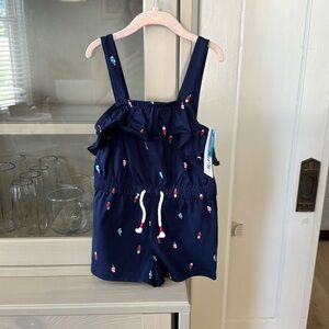NWT Carters red/white/blue popsicle print romper. Size 2T